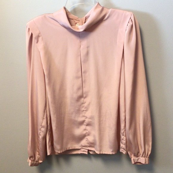 Michelle Stuart -  Vintage pastel pink blouse - Picture 4 of 7